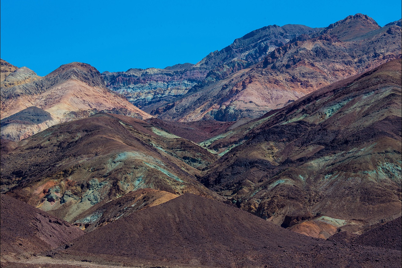 Rocky colorful mountains