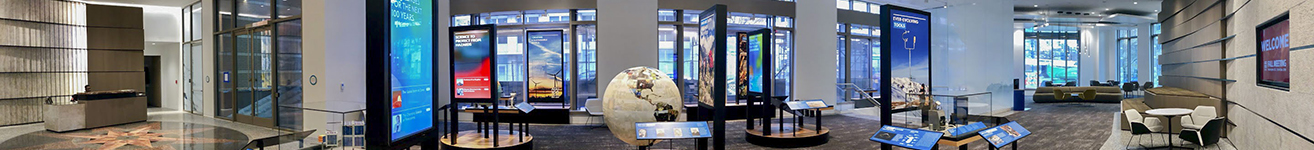Panorama of the lobby.