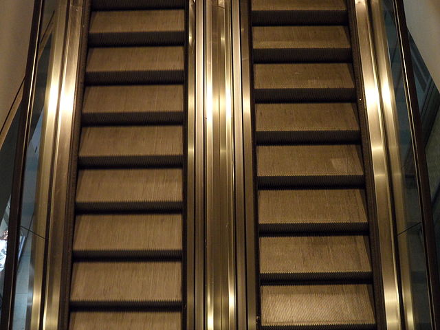 Escalator at Berlin Alexanderplatz train station