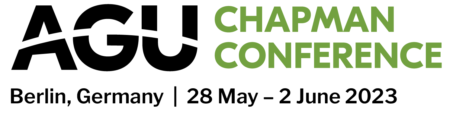 Chapman logo green_black with location and dates of the Alfven Waves Chapman Conference: Berlin, Germany |28 May to 2 June 2023