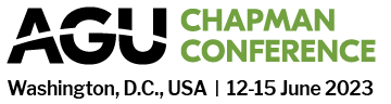 Logo: AGU Chapman Conference. Washington, DC, USA. 12-15 June 2023