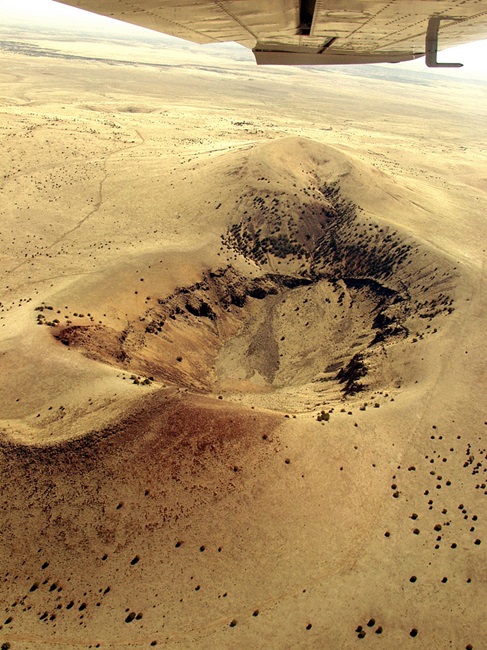Aerial photo of Cerro Hueco in Apache County, Arizona