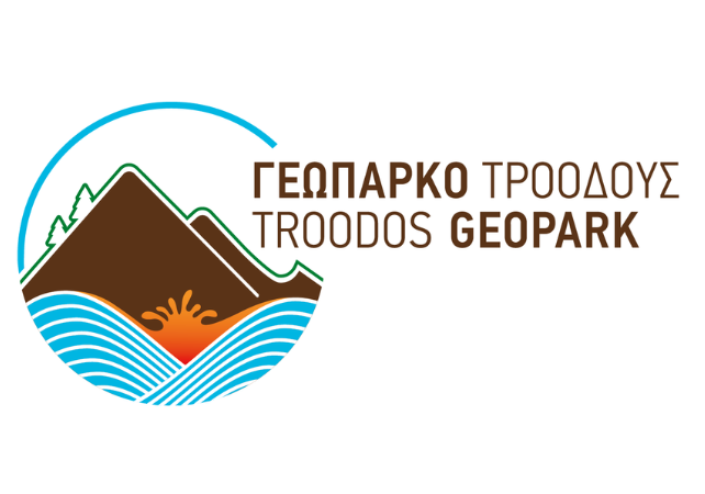 Logo: Troodos Geopark. 