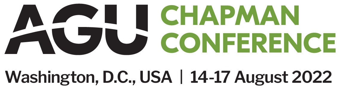 Chapman logo green_black with location and dates of the Chapman on Justice in Geoscience:  Washington D.C., USA | 14-17 August 2022