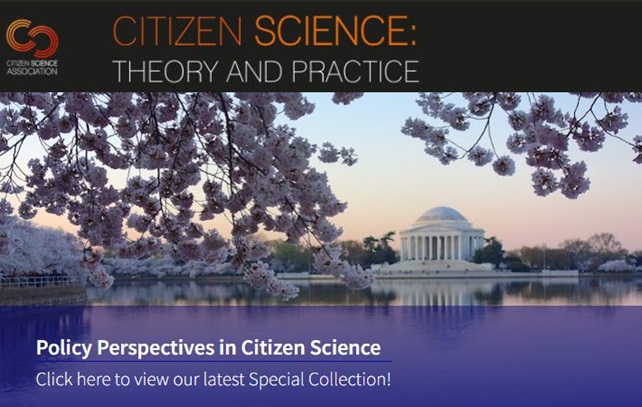Screenshot of Citizen Science Theory and Practice Journal