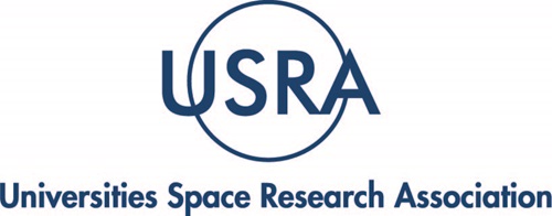 Blue logo with text "Universities Space Research Association"