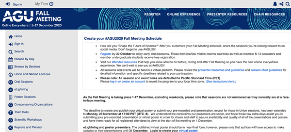 create your schedule