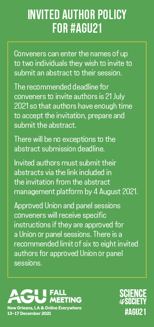 #AGU21: How to Invite Authors