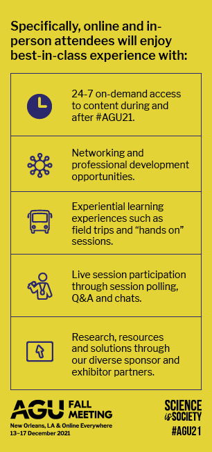 #AGU21 Attendee Benefits