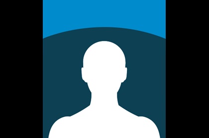 Graphic silhouette of a person