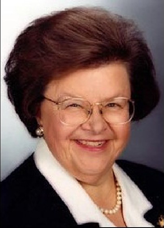 Headshot of AGU Presidential Citation Awardee Senator Barbara Mukulski