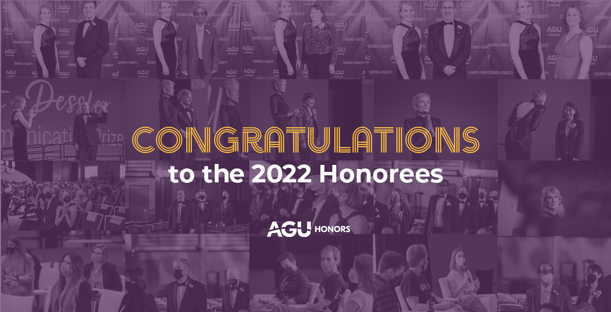 2022 Award & Prize Recipients AGU Fall Meeting