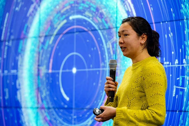 Woman presenting at Fall Meeting 