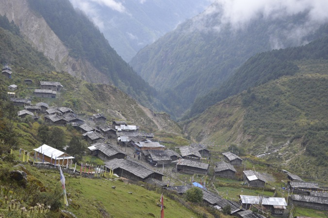 Olangchung Gola Village of Taplejung District in  North-Eastern Nepal