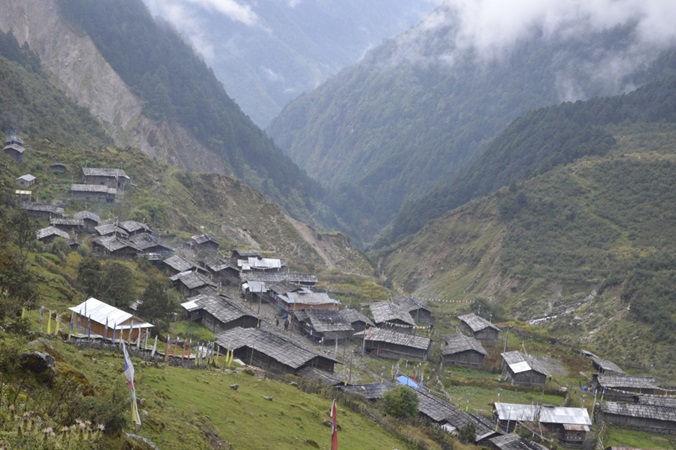 Olangchung Gola Village of Taplejung District in North-Eastern Nepal