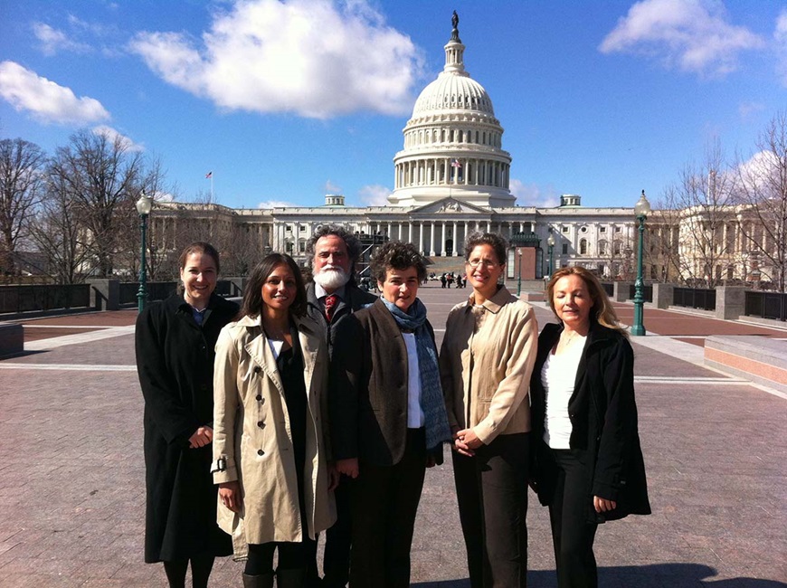 CVD participants in front of the capitol building