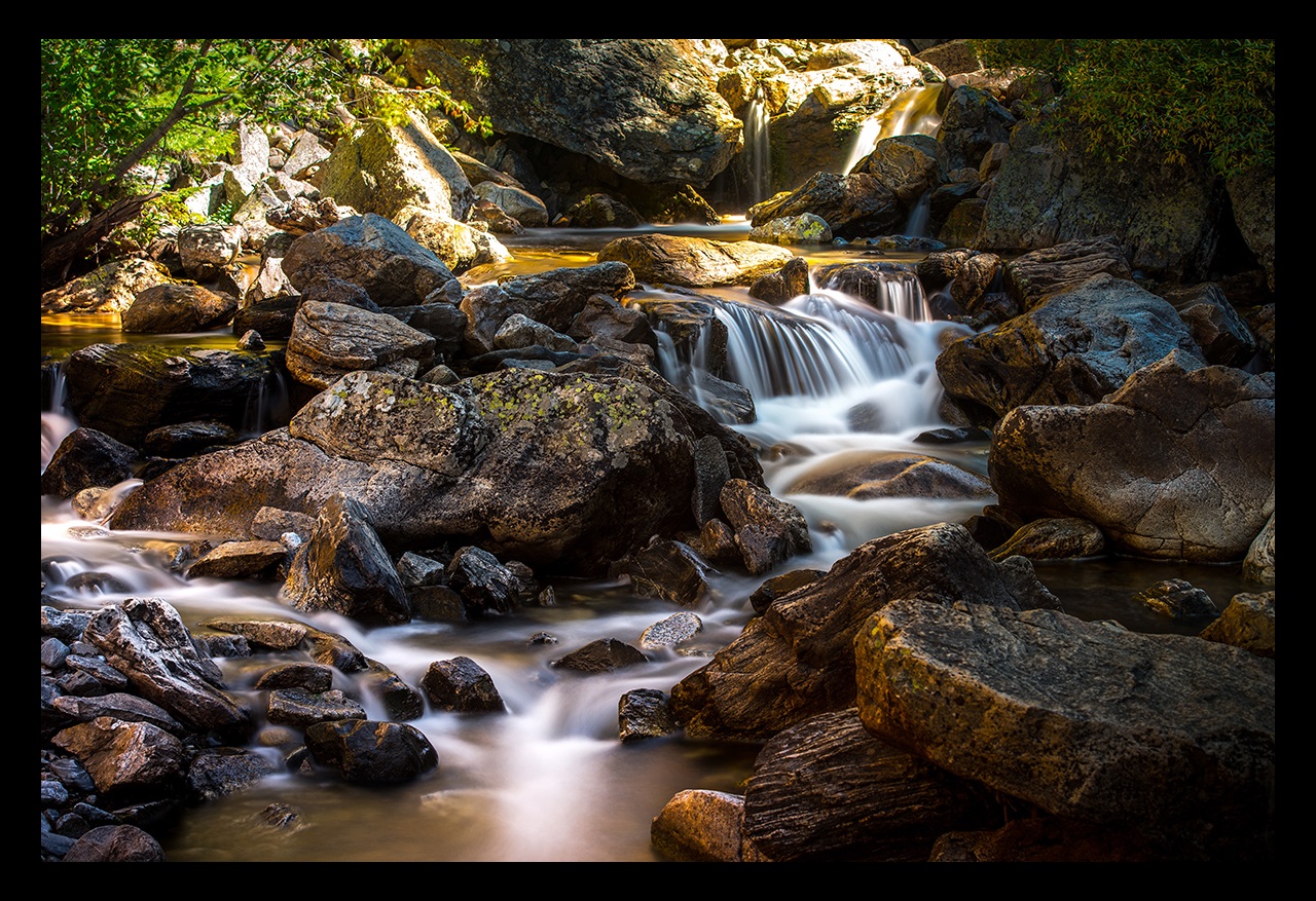 Creek flowing over rocks
