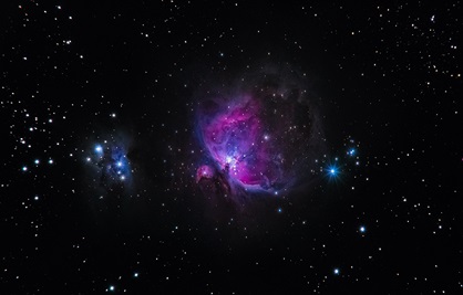 Abstract illustration space and stars
