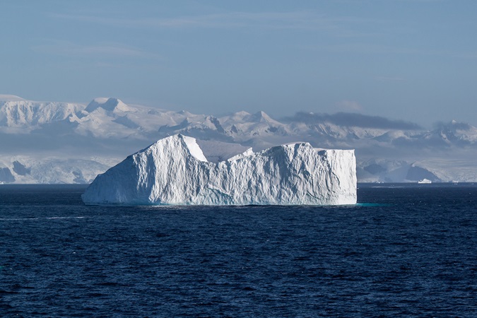 A massive iceberg that broke off the Larsen C ice shelf in Antarctica.