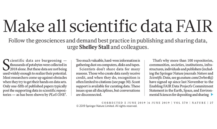 Make scientific data fair