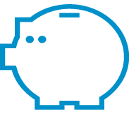 Savings bank icon