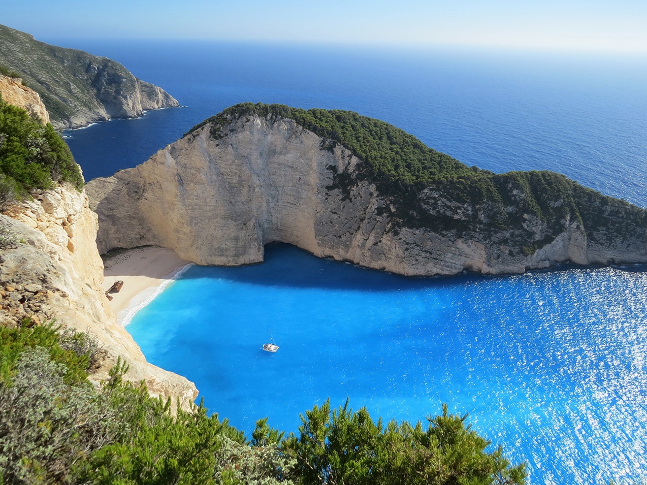 Birds eye view of beach coast