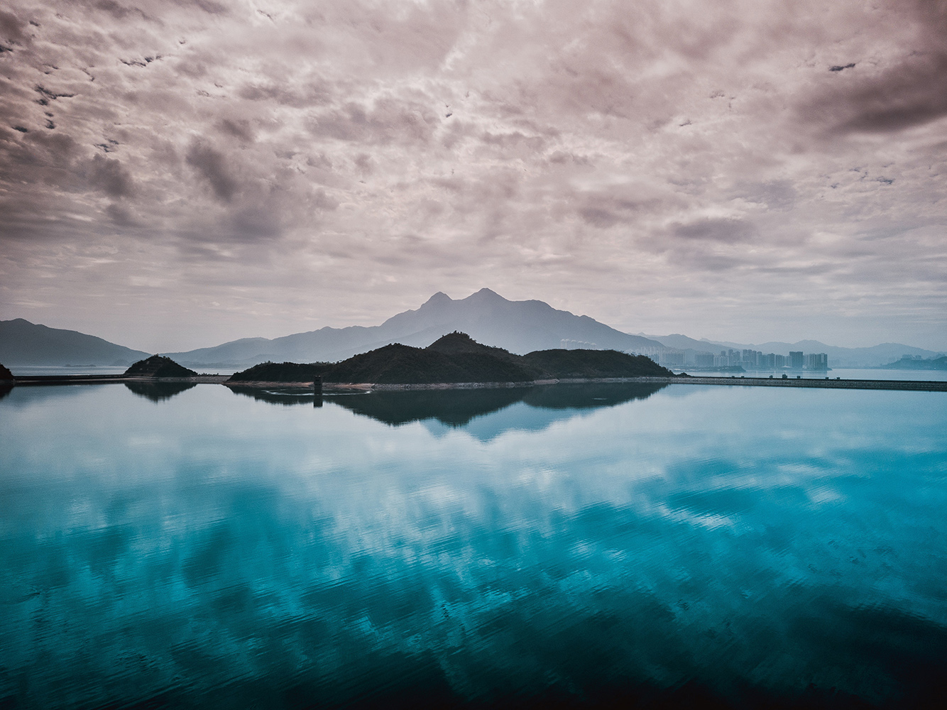 Mountains with water reflections
