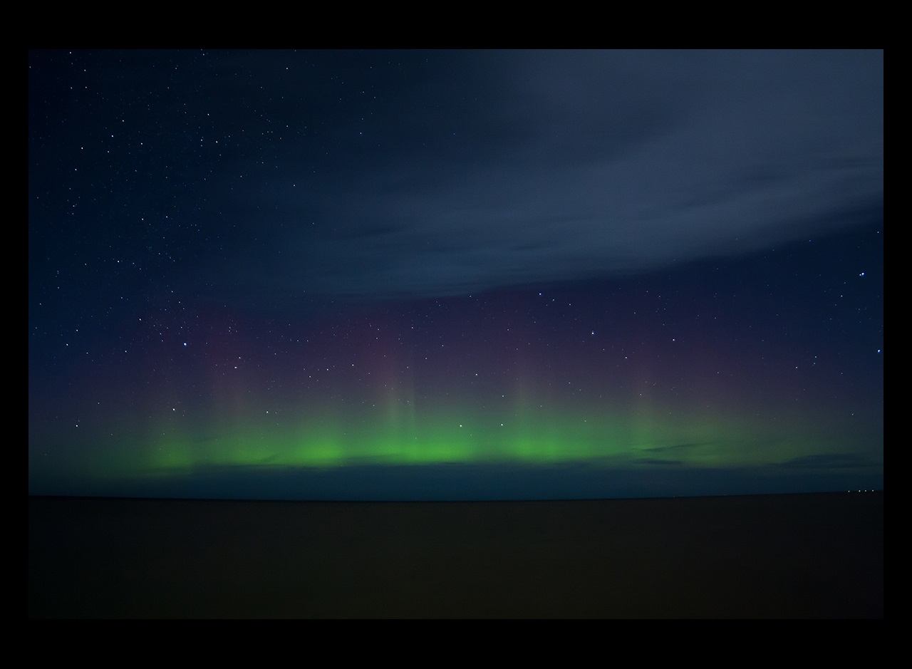Night view of aurora 