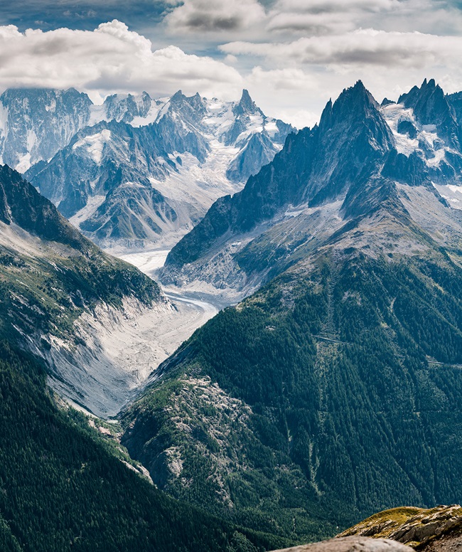 Rocky mountains in France